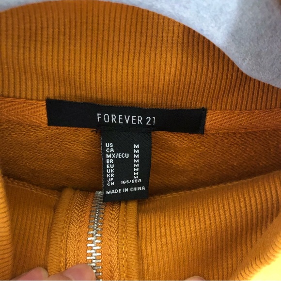 Women’s Juniors Burnt Orange Nutmeg O-ring Zipper Cropped Jacket Size M - Picture 7 of 7